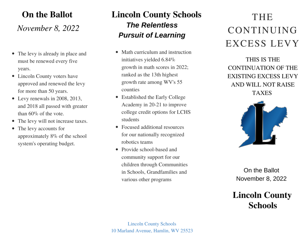 Lincoln County Schools Excess Levy 
