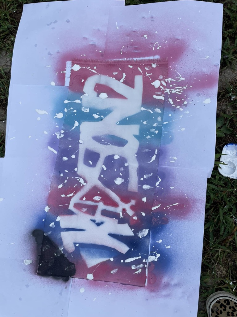 Harts PK8 graffiti project Lincoln County Schools